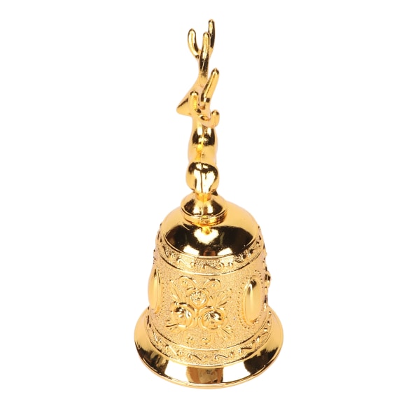 Deer Shape Hand Bell Vintage Plating Process Rustproof Polert Finish Metal Hand Bell for spisebord Gold