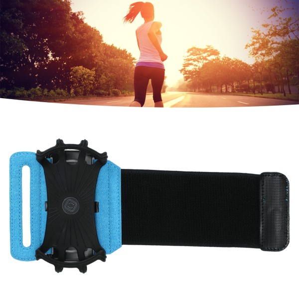 Telefonarmbandshållare 360 ​​graders vridbart armband Phone case för IPhone 13 Pro Max för löpsport S Blue
