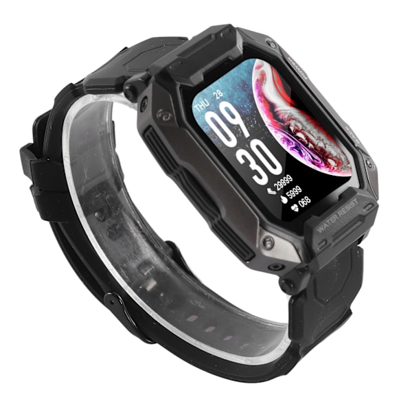 Kids Fitness Tracker Watch Vanntett 380mAh batteri 24 sportsmoduser Aktivitetsporer Sports Smartwatch Black