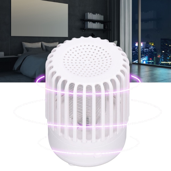 LED-hyttysansastuslamppu, USB-ladattava UV-fotokatalyyttinen sähköinen hyönteiskarkotinvalo White
