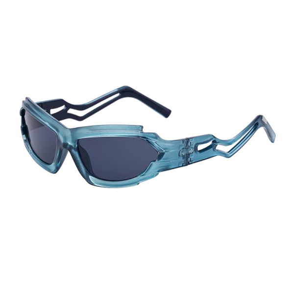 Miesten aurinkolasit - Polarisoidut urheiluaurinkolasit Ultrakevyet särkymättömän kehyksen silmälasit UV400 Suojaus miehille naisille, sininen