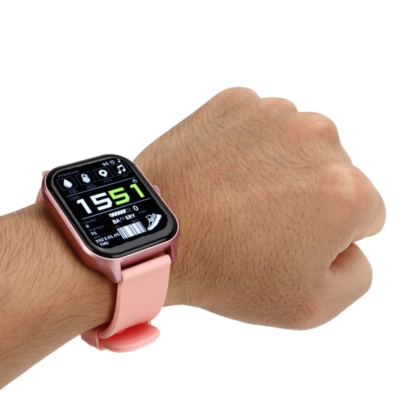 1,83 tommer GT40 Smart Watch HD fuld skærm 128Mb IP67 Vandtæt Smart Watch Support Bluetooth-opkald Pink