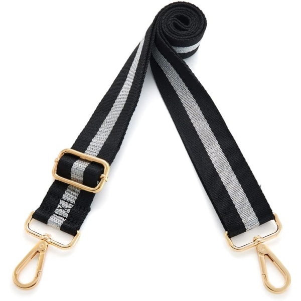 Taske Rem til Crossbody Justerbar Bred black and white