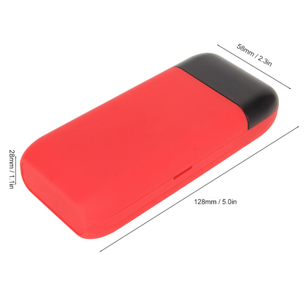 Lii MP2 18650 21700 Batteriladdare Powerbank Digital Display QC3.0 Snabbladdning Typ C Ingång Bärbar Mobil Strömförsörjning
