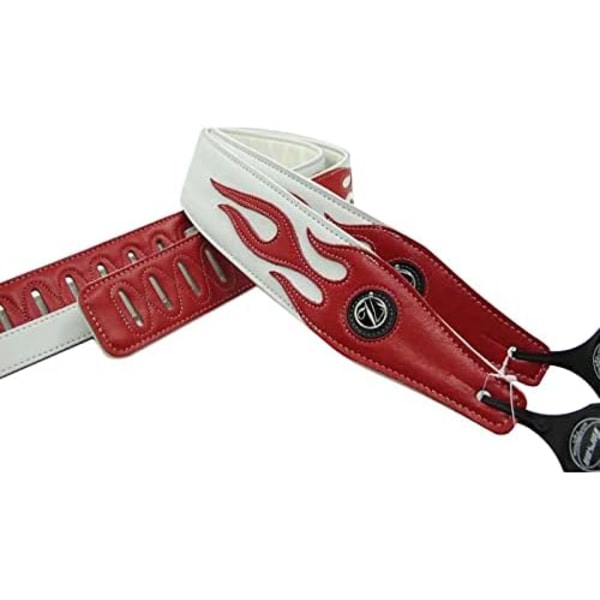 Cool Lightning Pattern/Flame Gitarrrem för Elektrisk Gitarr/Bas White