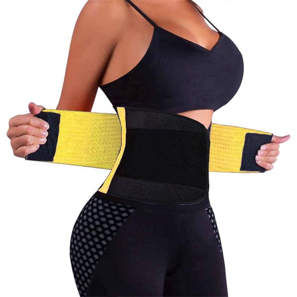 Midjetrenerbelte for kvinner - Midje Cincher Trimmer - Slanking Body Shaper Belte - Sportsbelte (UP gradert) Yellow L