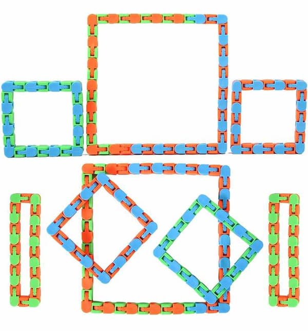 Fidget Toys - Fidget Leksak - Böjd Räls blå/grön blå/grön