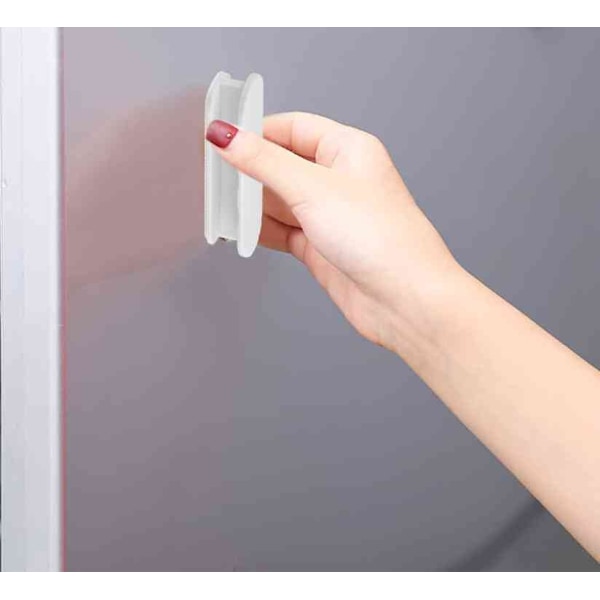 Door Handle - Self-adhesive White 2-pack Vit