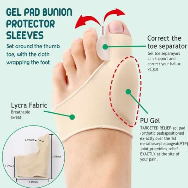 Hallux Valgus - nattesæt 8 stk. 10 stk.