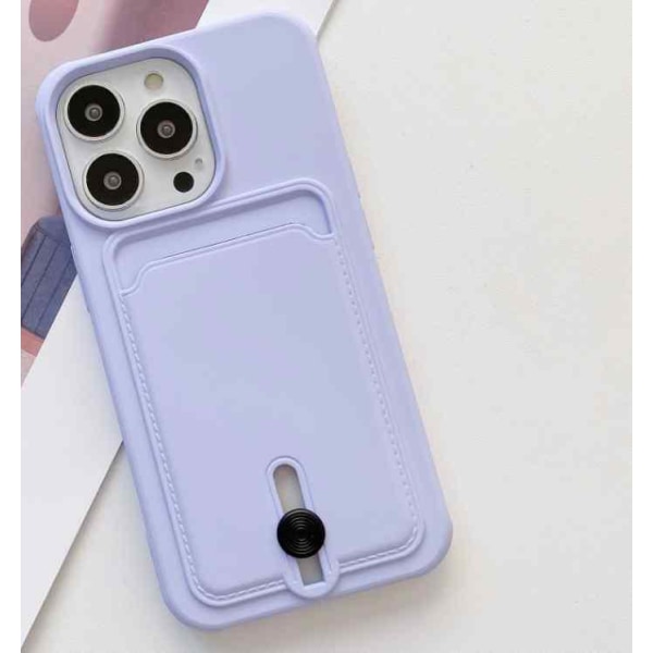iPhone 13 Mini Shell - Korttipaikka Purple