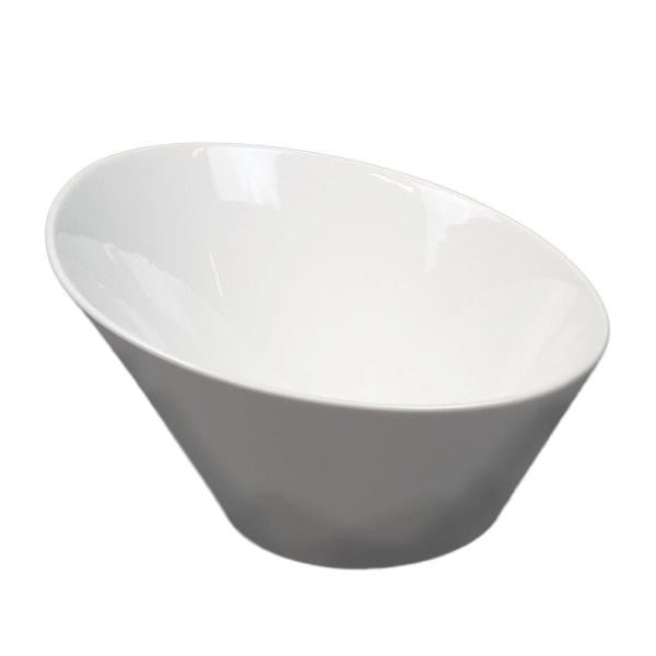 Spisestel i porcelæn - Tallerkener, små skåle og en stor skål - Vit
