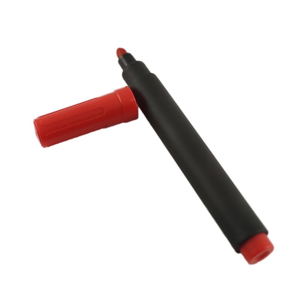 Permanent Marker Pen Slanted - Red 10-pack