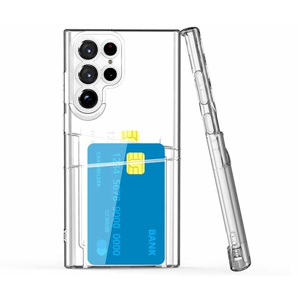 Samsung Galaxy S22 Ultra - Transparent Case Double Card Slot