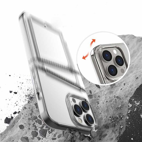 iPhone 12 Pro - Läpinäkyvä kuori Kaksoiskorttipaikka