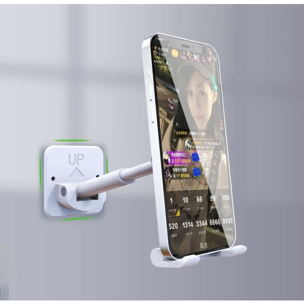 Mobilhållare - Väggmonterad Flexibilitet för Din Smartphone Svart