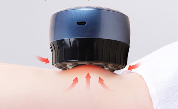 Elektronisk massageapparat til cupping-terapi - genopladeligt Svart