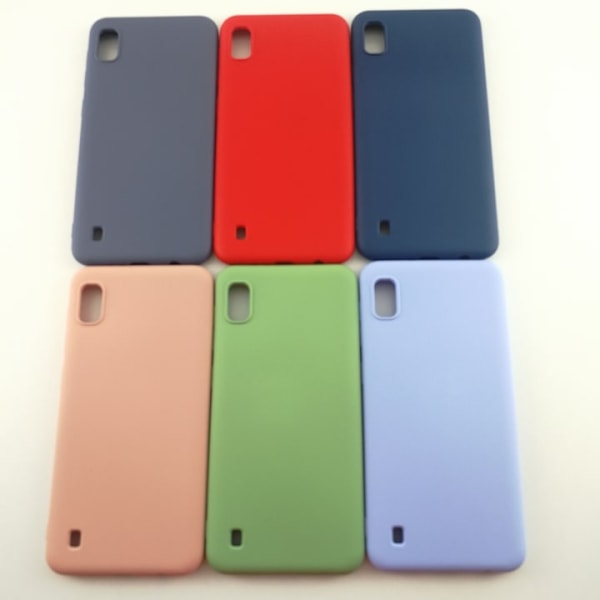 Samsung Galaxy A10 Skal - Silikon Mikrofiber Röd