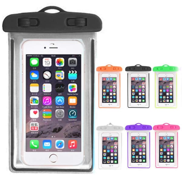 Phone Case Waterproof - Transparent Svart