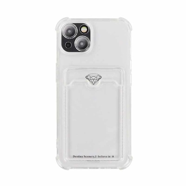 iPhone 13 Mini Skal - Transparent Korthållare