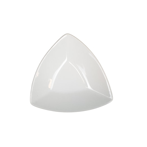 Mini porcelænsskål - Dip Triangular Flat Bottom - 16 pack Vit