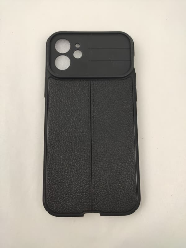 iPhone 12 Skal - Mikrofiber Silikon Mörkblå