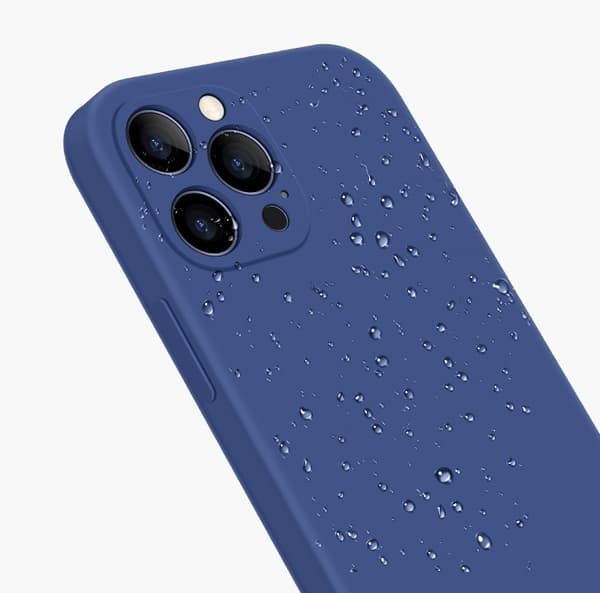 iPhone 13 Pro -kuori - mikrokuituinen silikoni Mörkblå