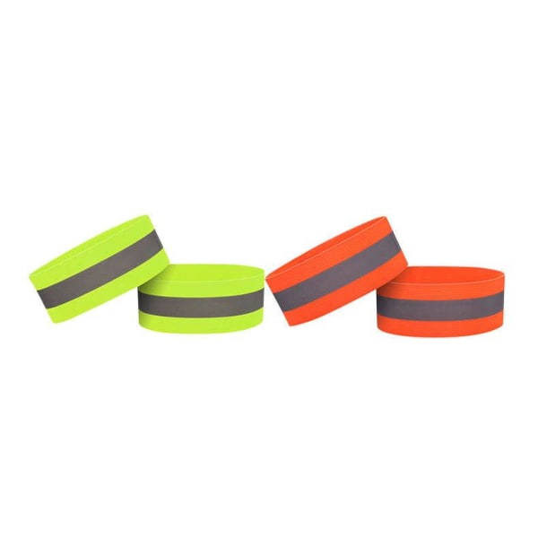 Reflexband - Arm/ben 2-pack Grön