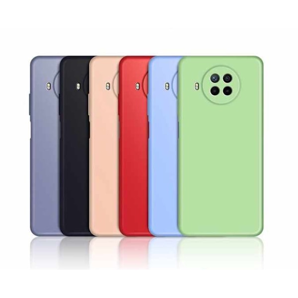 Xiaomi Mi 10T Lite - Silicone Case Microfiber Ljusgrön