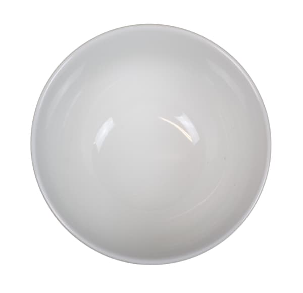 Big Porslins Skål - Hög Kant - Cirkelrund - 4 Pack Vit