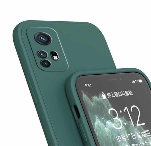 Xiaomi Mi 12/12X/12S - Silicone Case Microfiber Mörkgrön