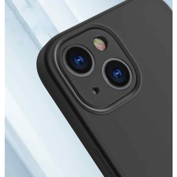 iPhone 13 Mini Skal - Mikrofiber Silikon Mörkgrön