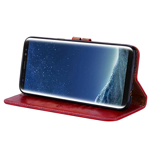 Samsung Galaxy S10e Skal - Plånbok G röd