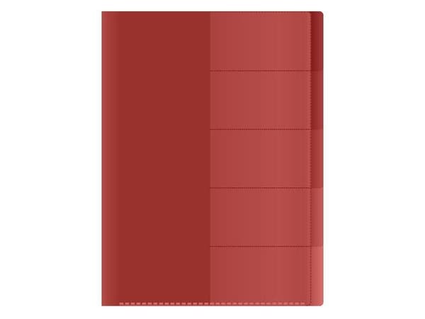 A4 Aktmapp - Flikar 5 st - 10-pack Orange
