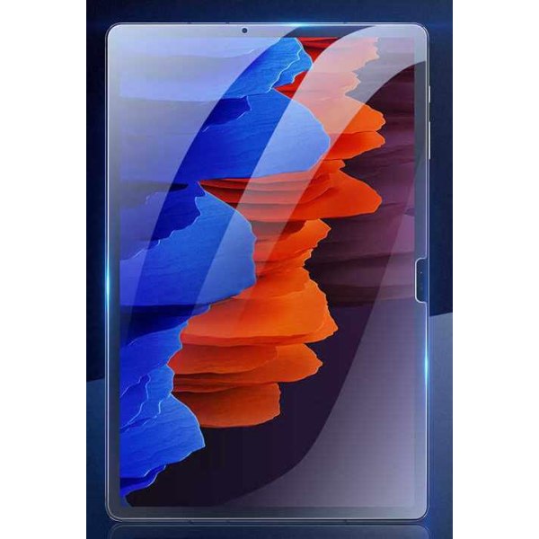 Samsung Galaxy Tab A7 10.4 tum - Härdat Skyddsglas Rundade Kante Vit