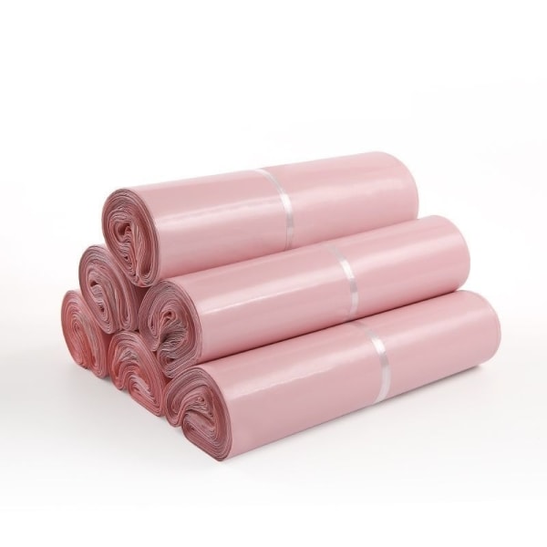 100 st - E-handelspåse 20 x 35 cm - Rosa Pink 2 Pack