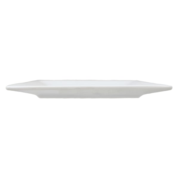 Traditionelle porcelænstallerkener - firkantede - 12 stk. Vit