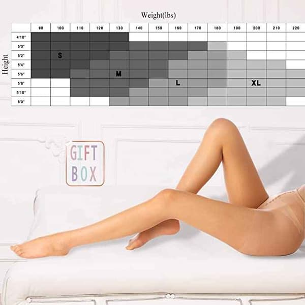 Damtights Strumpbyxor - Hög Midja - 3-pack M