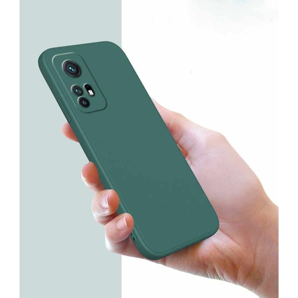 Xiaomi Mi 12 Pro/12S Pro - Silicone Shell Microfiber Ljusgrön