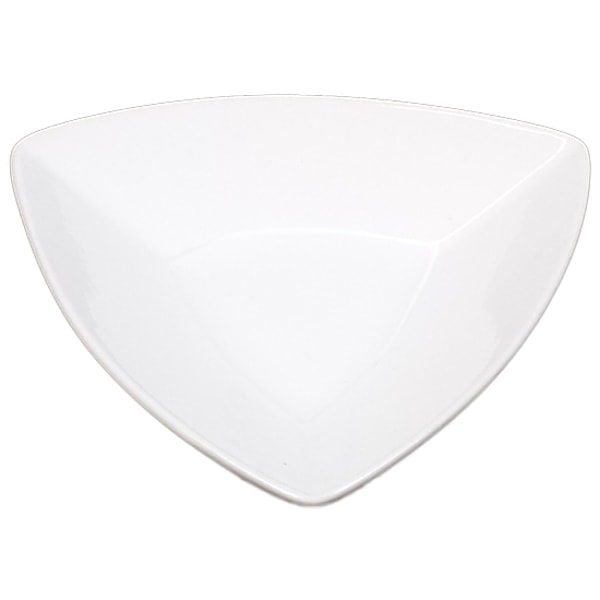 Mini porcelænsskål - Dip Triangular Flat Bottom - 16 pack Vit