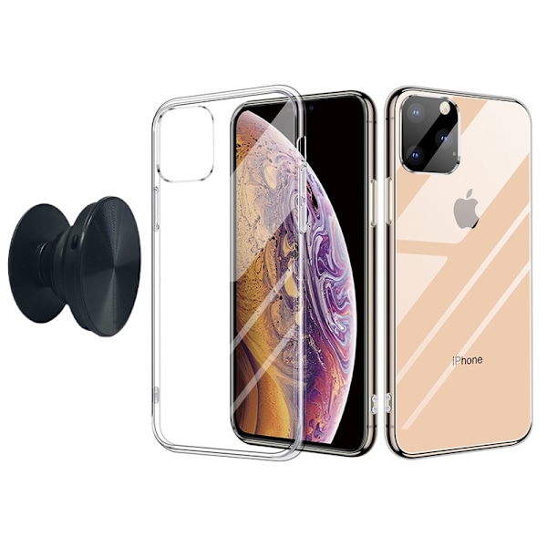 iPhone 11 Pro Max -kotelo ja sormipidike - Suojaa ja mukavuutta - Musta