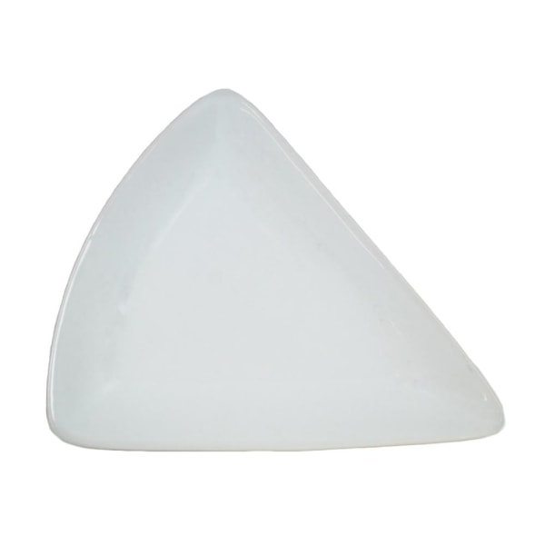 Mini porcelænstønde - trekantet - 18-pakning Vit