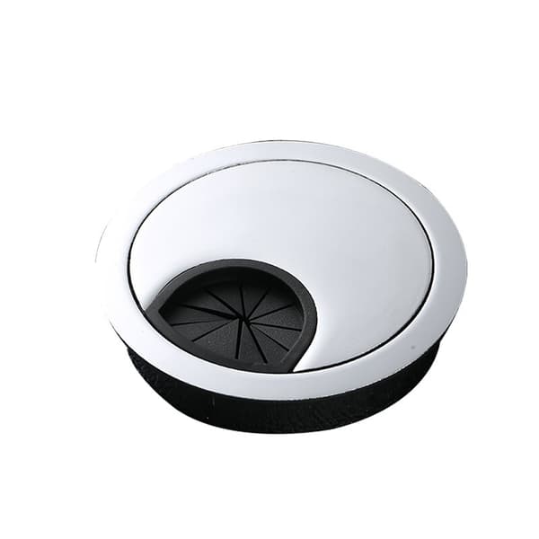 2-pack - Kaapeliläpivienti pöydälle - 60 mm harmaa