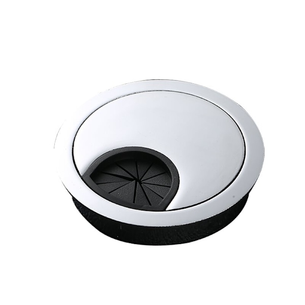 2-Pack - Kabelgenomföring för bord - 60 mm Grå