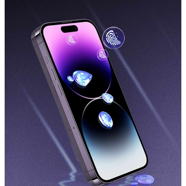 iPhone 14 Pro - Heltäckande Härdat Skyddsglas