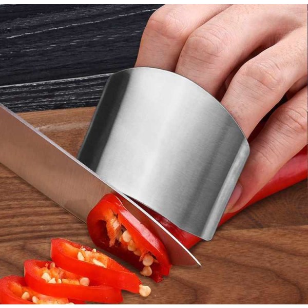 Fingerbeskyttelse - rustfrit stål Silver