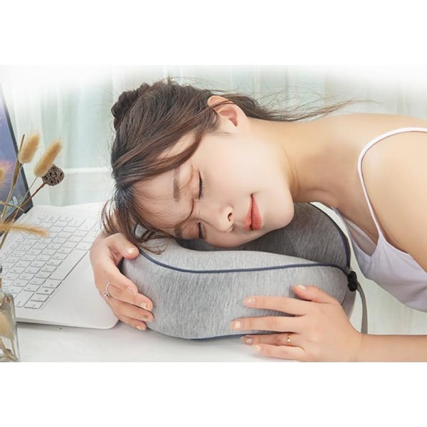 U-shaped Massage Pillow Grey