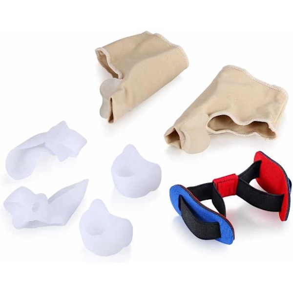 Hallux Valgus - Korjaussarja varpaille 7 kappaletta White