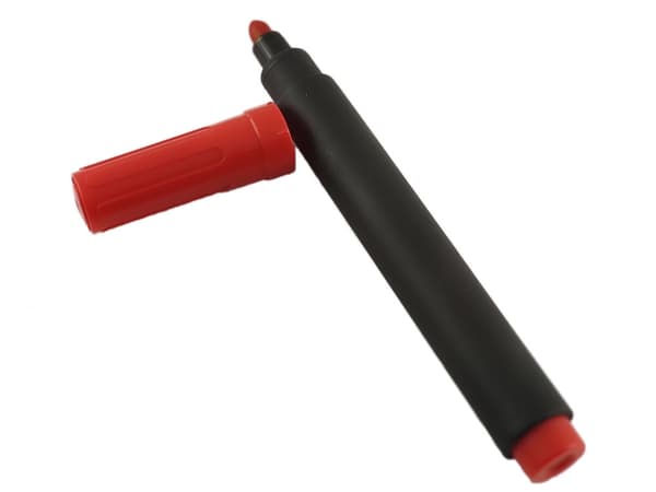 Permanent Märkpenna Sned - Röd 10-pack