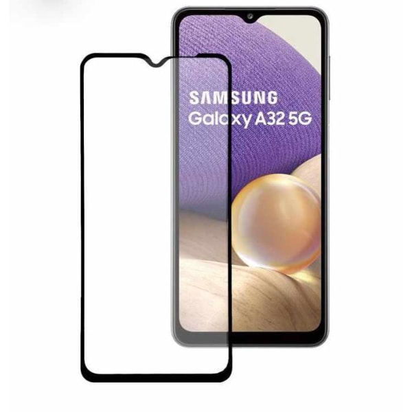 Samsung Galaxy A12 - Fuld dækning hærdet beskyttelsesglas