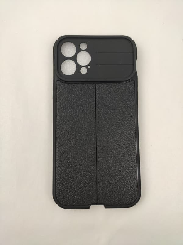 iPhone 12 Pro-skal - mikrofiber-silikone DarkBlue Mörkblå